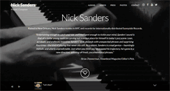 Desktop Screenshot of nicksandersmusic.com